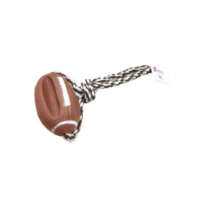 ΠΑΙΧΝΙΔΙ ΣΚΥΛΟΥ ΜΠΑΛΑ ΜΕ ΣΧΟΙΝΙ ΠΟΡΤΟΚΑΛΙ-ΚΑΦΕ 15CM